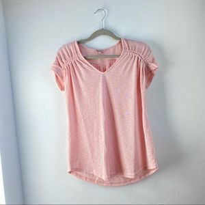 Juicy couture rouched sleeve tee